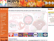 Tablet Screenshot of brodys8004balloons.com